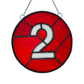 2 Train Glass Medallion