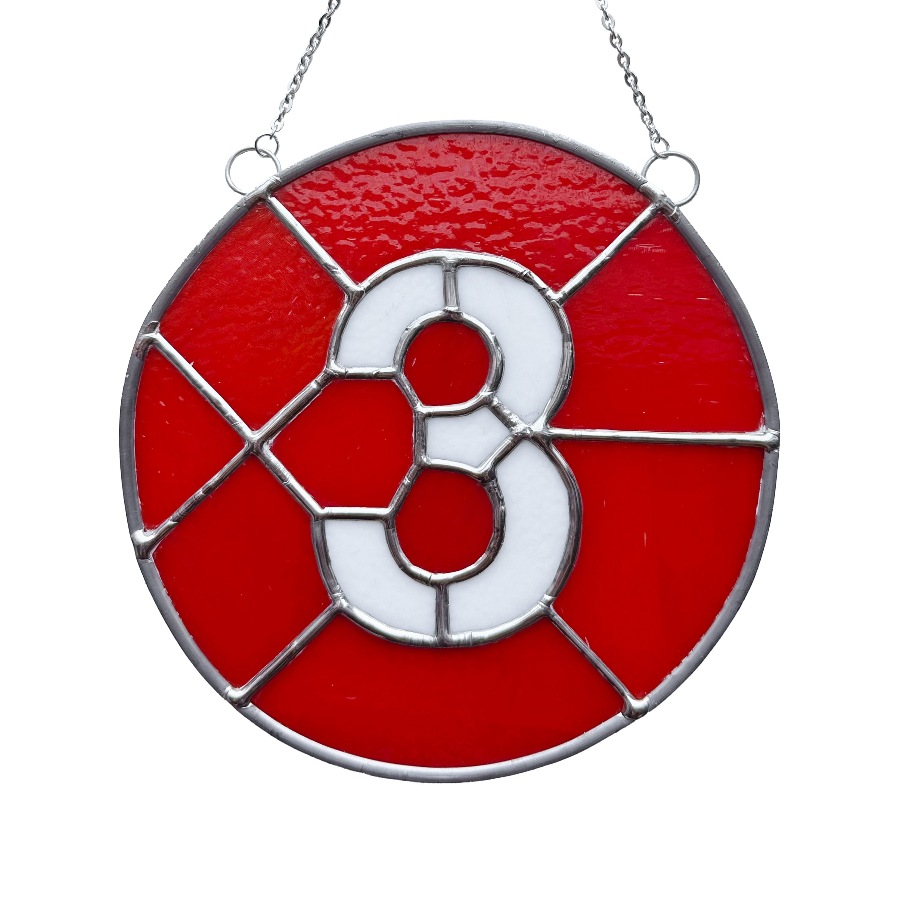 3 Train Glass Medallion