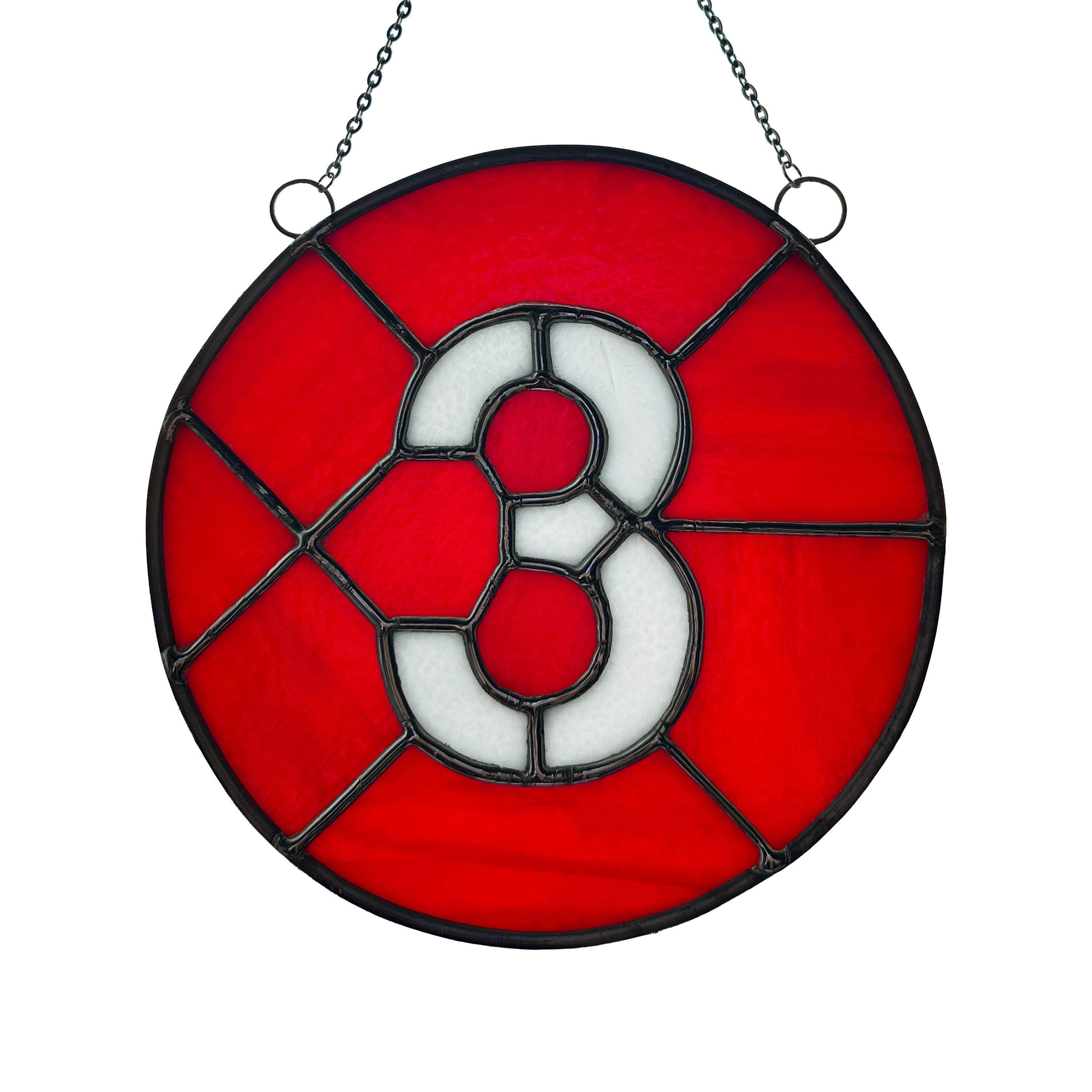 3 Train Glass Medallion
