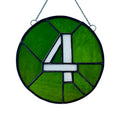 4 Train Glass Medallion