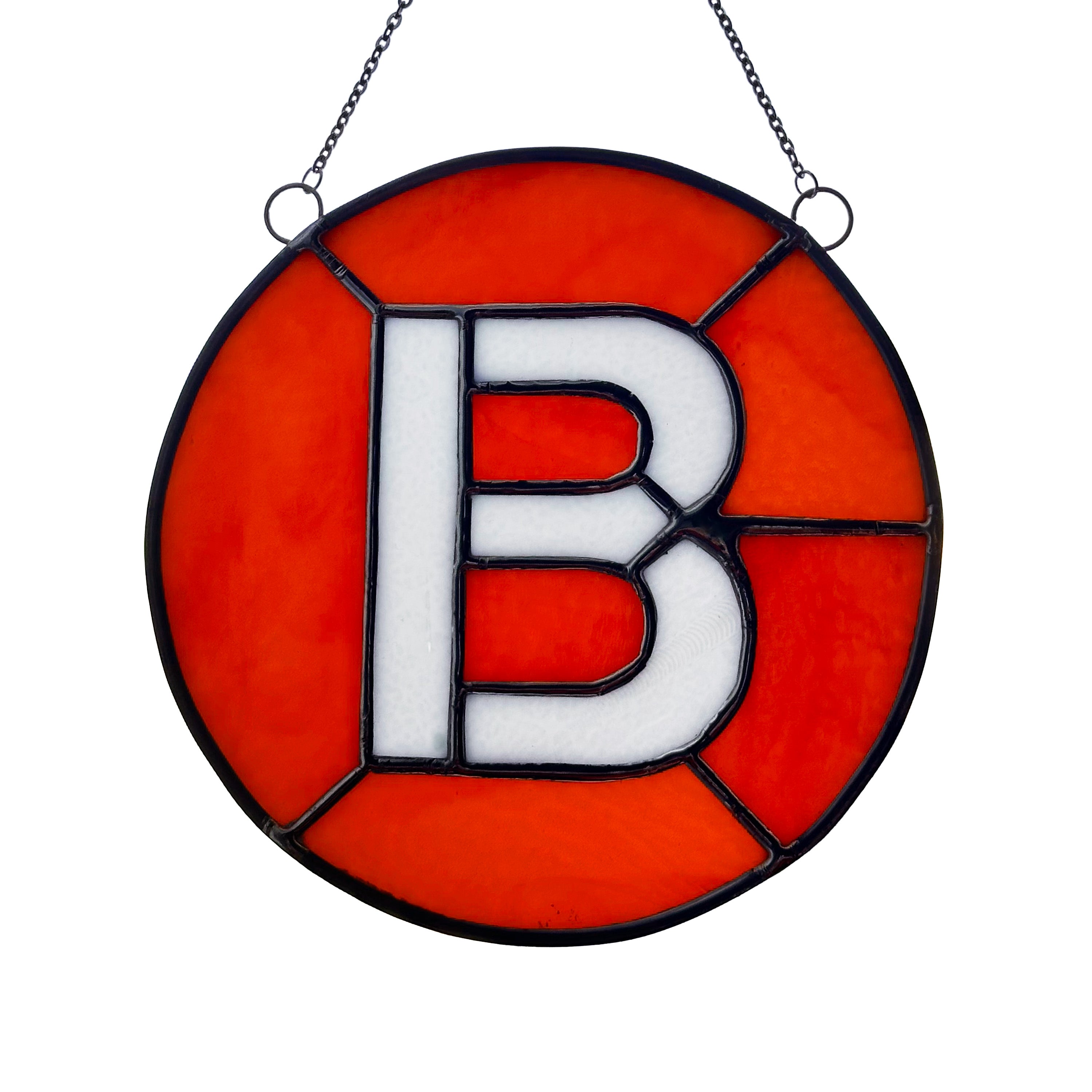 B Train Glass Medallion