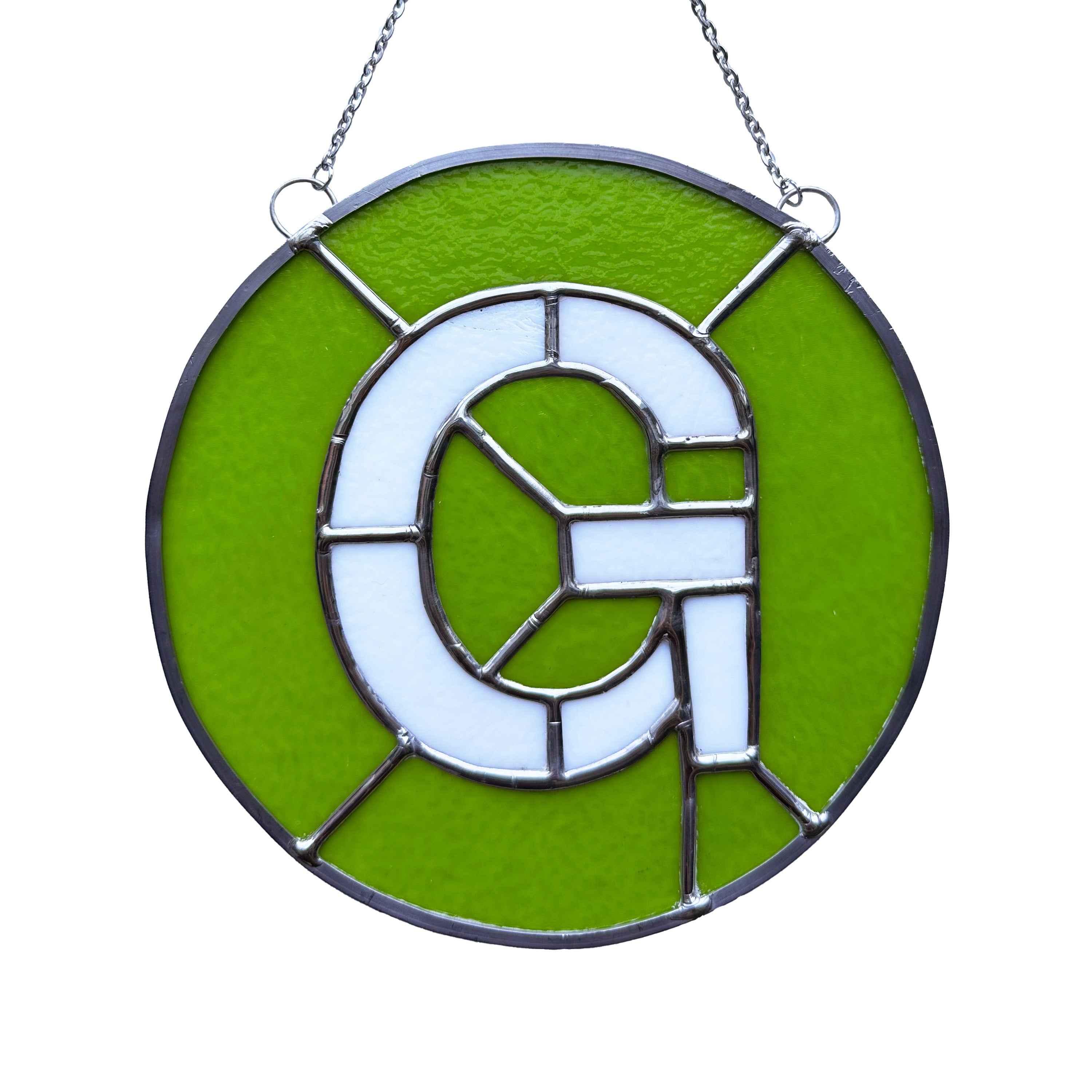 G Train Glass Medallion