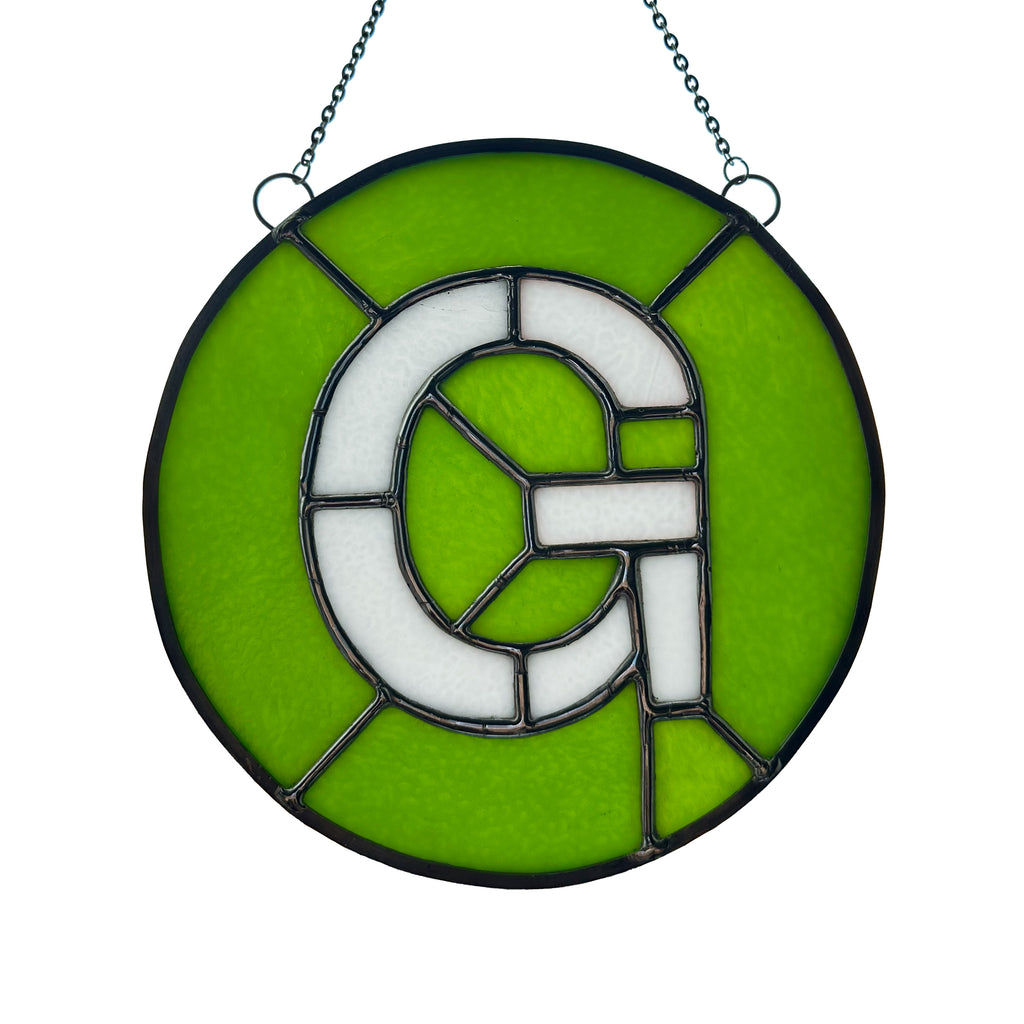 G Train Glass Medallion
