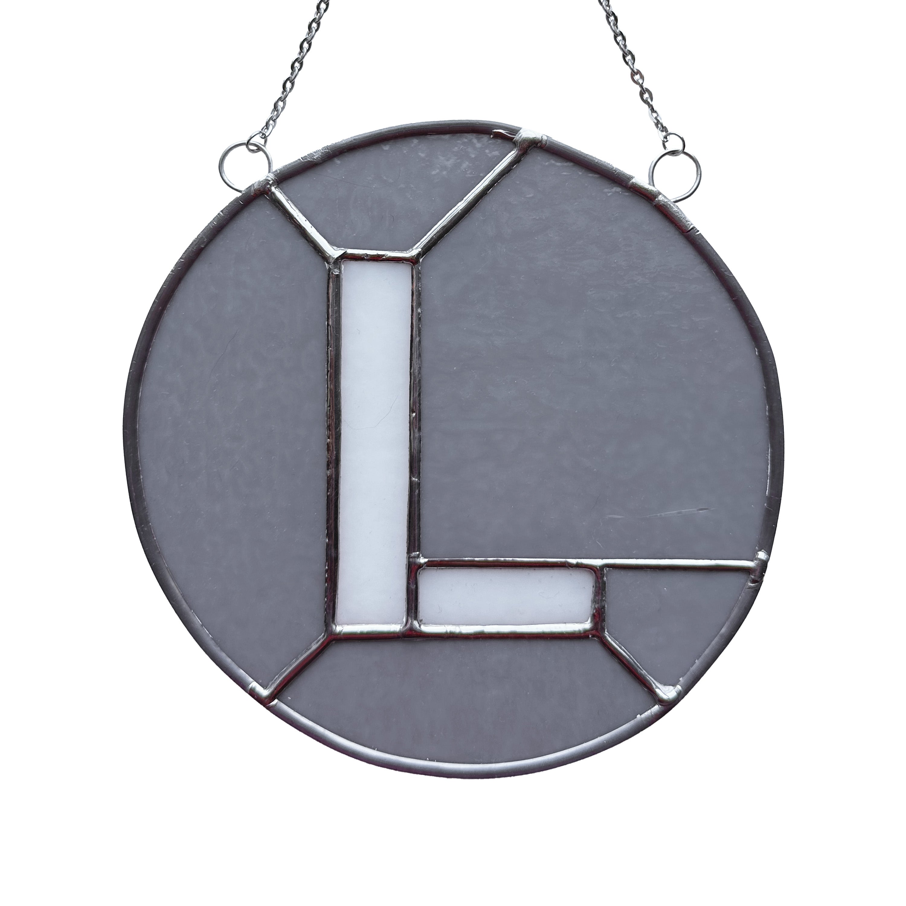 L Train Glass Medallion